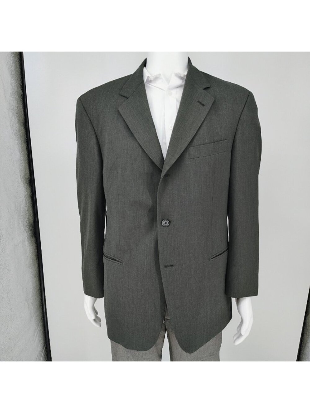 Boss Hugo Boss Green/Gray Einstein/Sigma Guabello Super 110s Suit Jacket (40S)